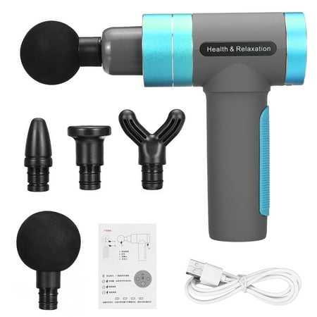 5 Gear Massage Gun with 4/ 6 Head LED Digital Therapy Massage Guns ...