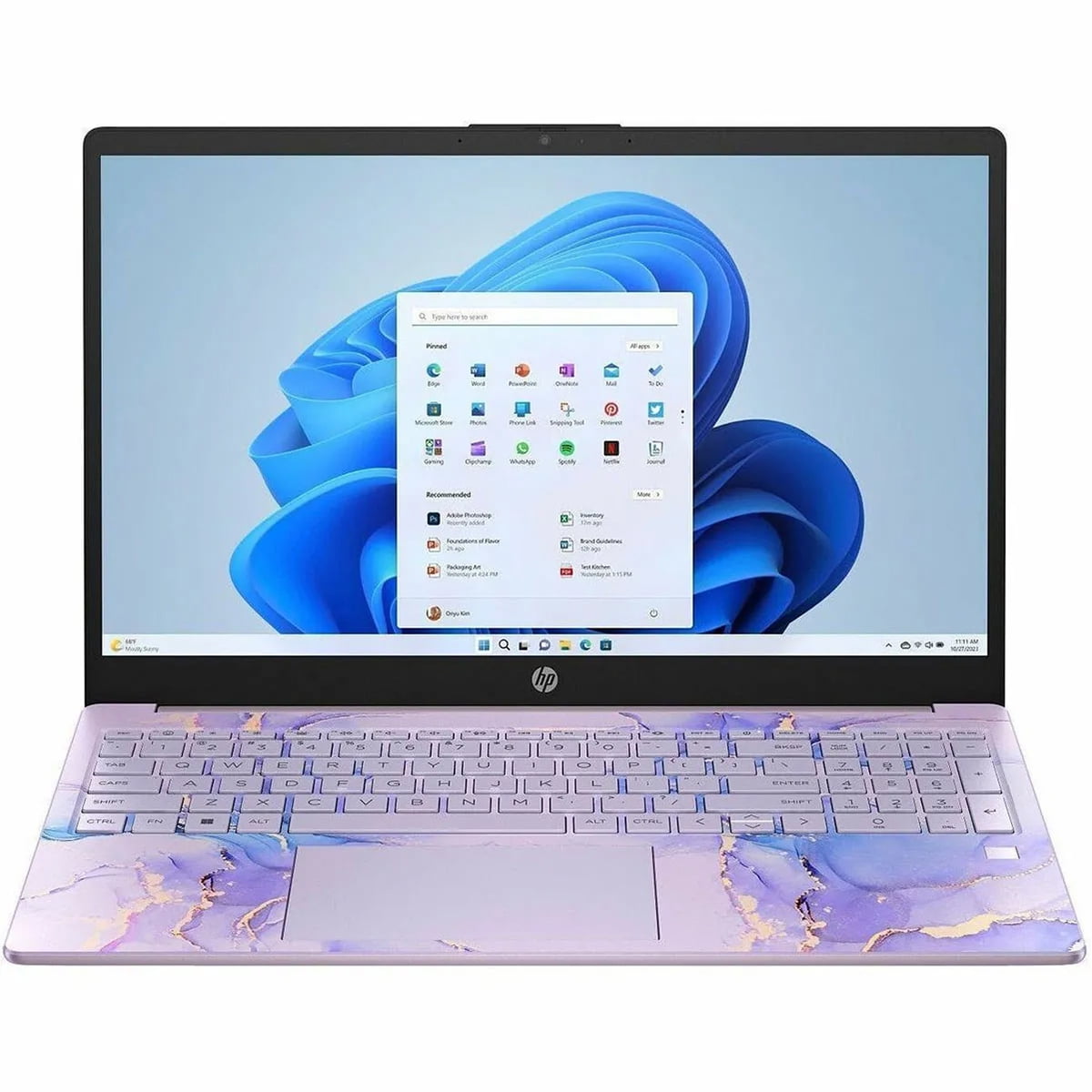 HP 15-fc0133ds 15.6" Touch Laptop Athlon 7120U 4GB 256GB SSD W11H Lavender