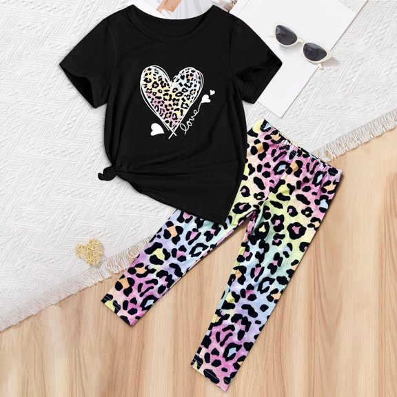Wuxian Kids Fall Outfits Dance Wear Suit Short Sleeve Round Neck Crop Shirt And Wide Leg Pants Belly Dance Stage Performance Outwear Fall Winter Clothing For Girls,Blue,10-11 Years