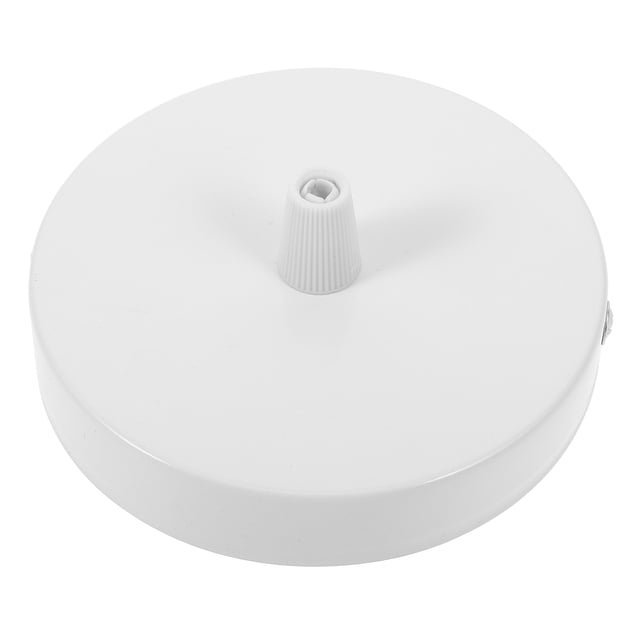Miangastore Support de Plafonnier Matériel Blanc Métal 1Ensemble 3.9X3.9X0.8In