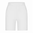thumbnail image 3 of Womens Bermuda Short Fashion Solid Stretch Twill Shorts Shorts Summer Casual Thin Waist Pull On Regular Hiking Shorts with Pocket Half Pants, 3 of 5
