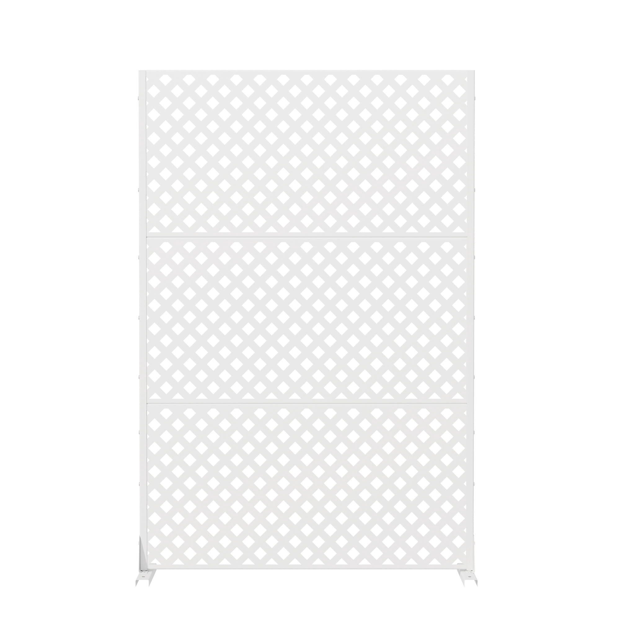 MAYEERTY 3 Panels Outdoor Privacy Screen, Metal Decorative Privacy Fence, Privacy Panel for Patio, Balcony, Backyard, Garden