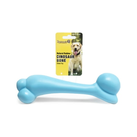 UPC: 0855198007535 | Roscoe s Pet Products Natural Rubber Dinosaur Bone Chew Toy for Dogs. Safe and Non-Toxic