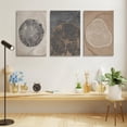 thumbnail image 2 of Beige Tree Ring Prints Set of 3 Nordic Prints Tree Stump Prints Tree Ring Art Abstract Art Print Modern Neutral Abstract Tree Rings Wall Art for Bedroom Living Room Home Office Decor 12"x16", 2 of 6
