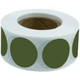 thumbnail image 2 of Olive Green Circle Dot Stickers | 0.75" Inch Round | 500 Pack, 2 of 4