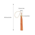 thumbnail image 5 of Fiudx Borlas de Graduación 2021, Decoración de Poliéster Negro, Colgante Dorado, Elegante Accesorio para Birrete, Ceremonia de Graduación Inolvidable, Regalo Ideal para Graduados, 40 Cm de Largo, Jue, 5 of 5
