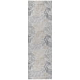 thumbnail image 2 of Addison Rugs Dream Shag Premium Machine Washable Transitional Leaves Fog Runner Rug, 2'3" x 7'6", 2 of 8