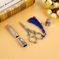 thumbnail image 1 of Fdit Stainless Steel Scissors,Vintage Stainless Steel Sewing Scissors Cutting Paper DIY Sewing Crafts Tool Set, Embroidery Scissors, 1 of 7
