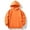 Orange, variant on bbymog Boys' Fashion Hoodies & Sweatshirts Solid Color Long Sleeve Zip Up Hoodie Sweatshirt Casual Sports Clothes for Girls 10-12 Black B 3-4Years