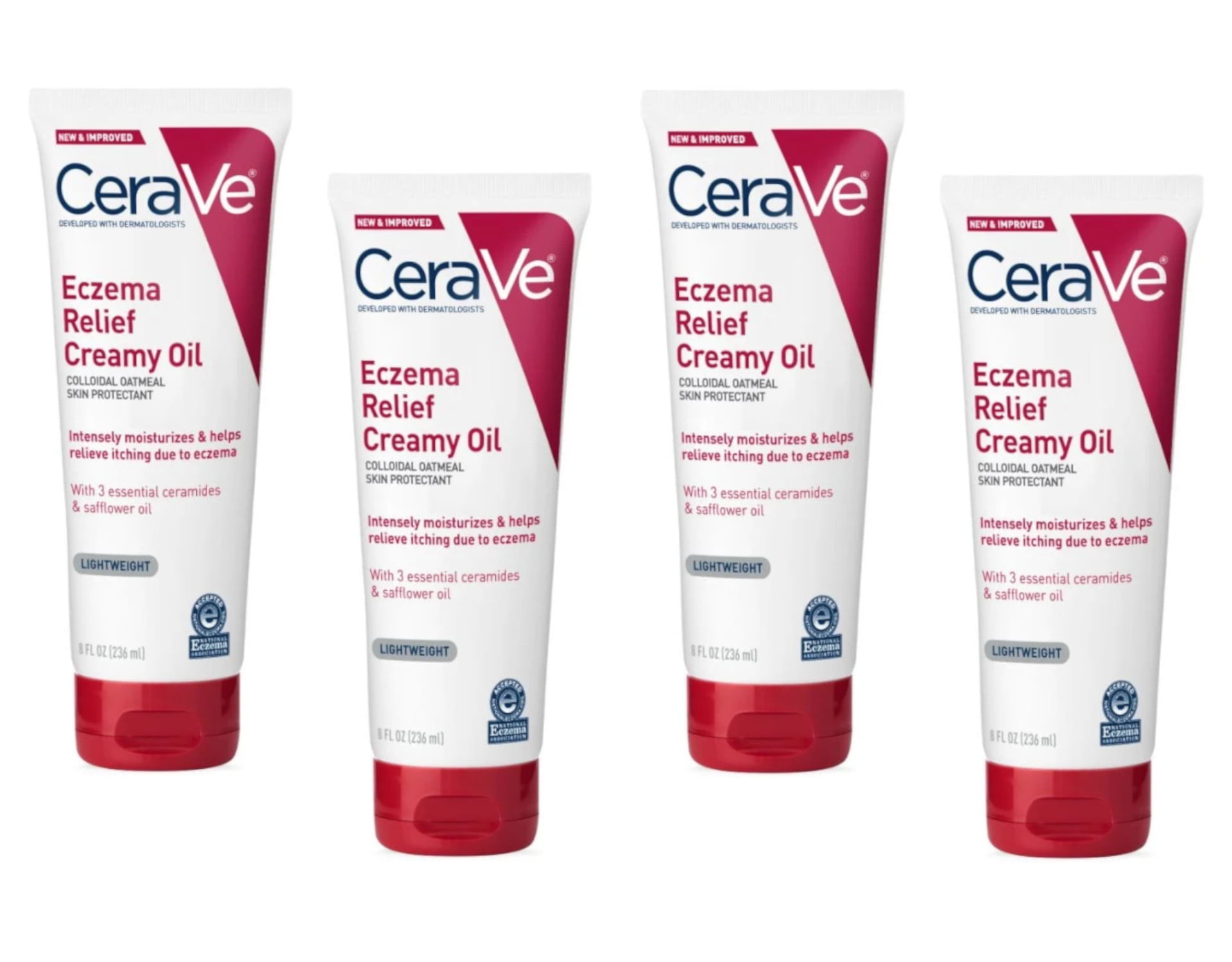 Cerave Eczema Relief Creamy Oil Oatmeal Skin Protectant, 8 Fl. Oz