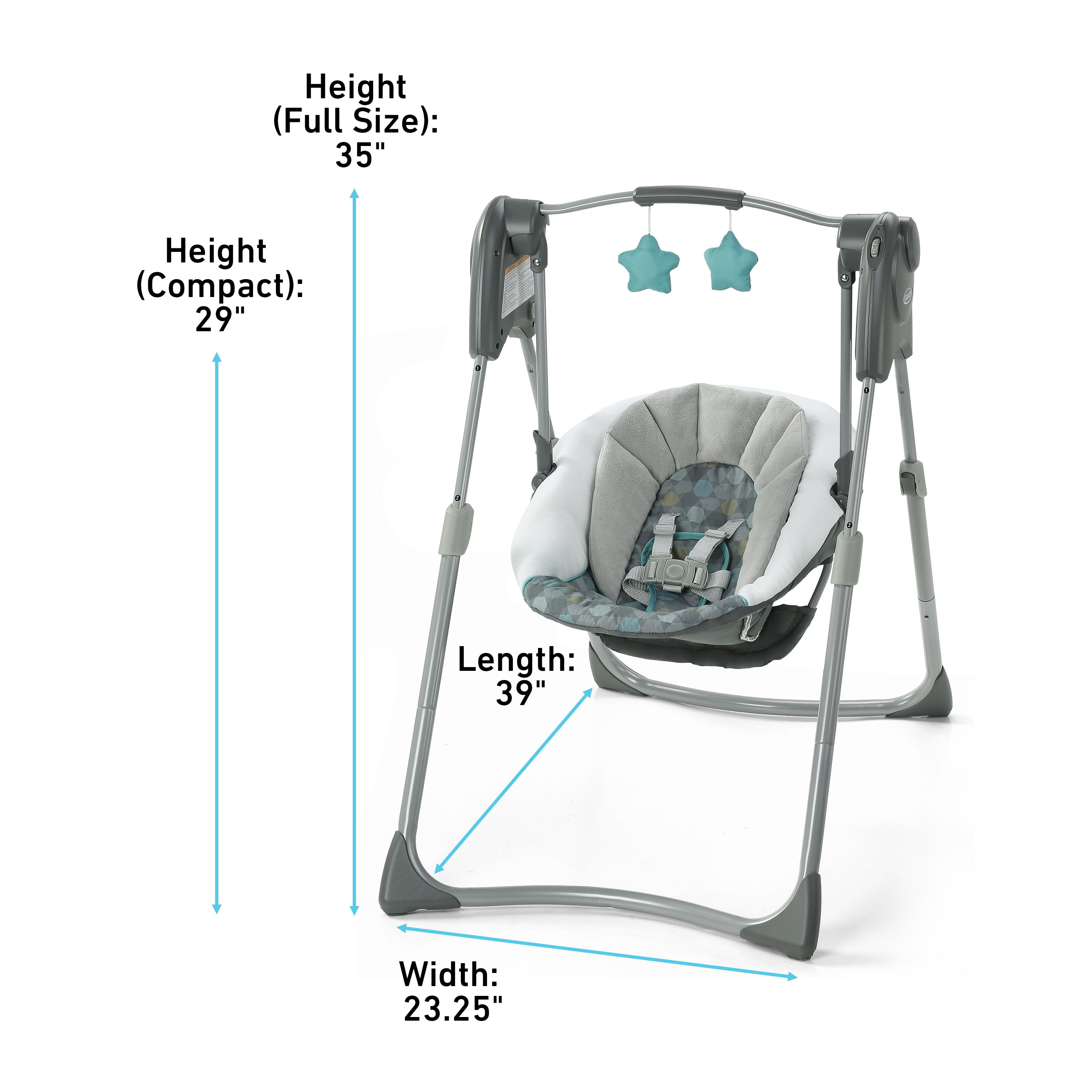graco small spaces swing