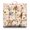 Dog & H, variant on Whimsical Paw Print Meditation Cushion - Oversized Square Floor Pillow with Watercolor Art
