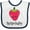 White and Navy, variant on Inktastic Cute Strawberry Strawbaby Boys or Girls Baby Bib
