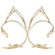 thumbnail image 3 of 1 Pair Cuff Earrings Women Ear Cuffs Earrings Elegant Ear Cuff Wrap Around Earrings, 3 of 5