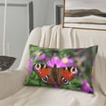 thumbnail image 5 of Honeii Peacock butterfly Pattern Decorative Throw Pillow Case - Elevate Your Couch, Sofa, or Bed with Stylish Home Decor(No pillow core)-16"x24", 5 of 6