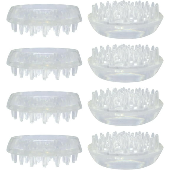 Furniture Caster Cups (8 Pack) Furniture Pads with Spikes for Heavy Furniture Legs on Carpet