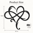 thumbnail image 7 of Metal Wall Decor Infinity Heart Wall Decor Heart Wall Art Love Sign Wall Ornaments for Home Living Room, 7 of 7