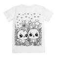 thumbnail image 7 of Toddler Boys Casual Outfit Sets Spring Summer Diy Easter Bunny Print Crew Neck Short Sleeve Shirt Tops And Shorts Daily-Wear,White,2-3 Years, 7 of 7