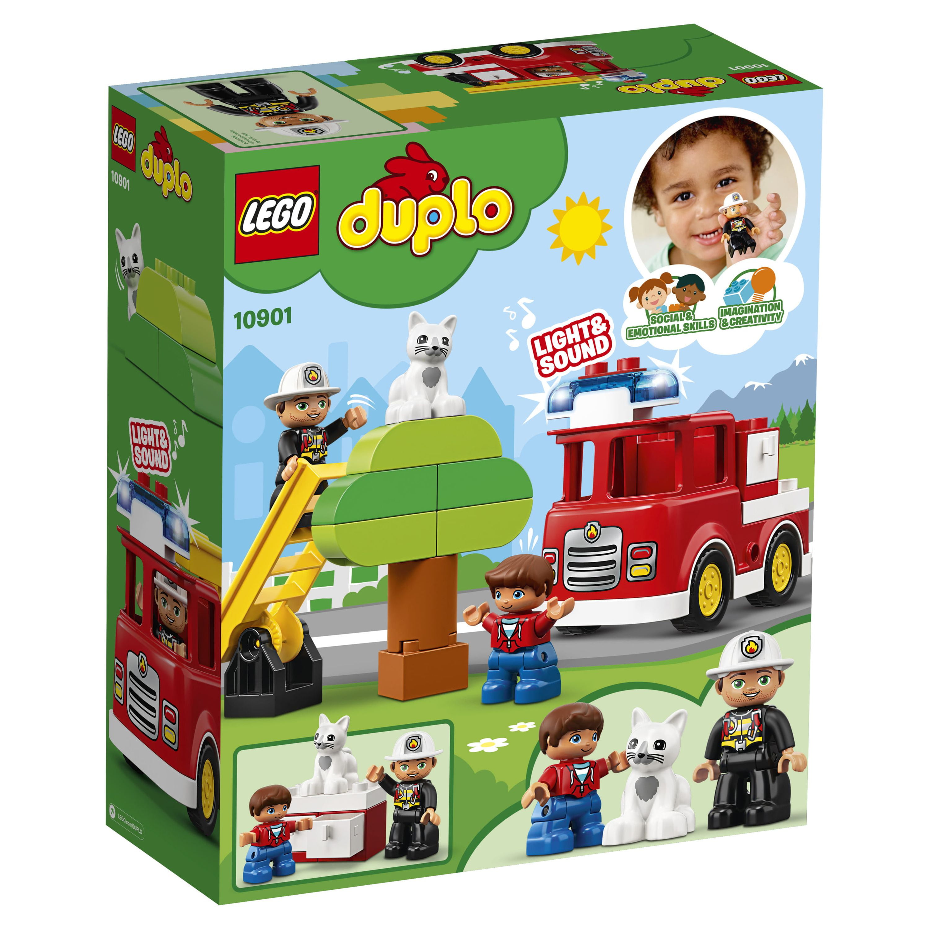 LEGO DUPLO Town Rescue Fire Truck Toy Building Set 10901 