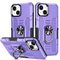 thumbnail image 1 of SaniMore for iPhone 14 Plus 6.7" 2022 Case, Magnetic Car Mount 360° Rotating Kickstand Heavy Duty Protective Shock-resistant Hybird Cover [Rugged PC Back & TPU Bumper] for iPhone 14 Plus, Purple, 1 of 8