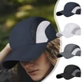 thumbnail image 1 of Gorra de Béisbol Transpirable para Hombre y Mujer, Ideal para Actividades Al Aire Libre | Hebilla Ajustable | Material de Poliéster | Banda Interior Absorbente | Negra | 1 Unidad, 1 of 6