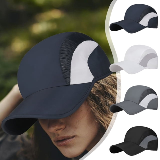 Gorra de Béisbol Transpirable para Hombre y Mujer, Ideal para Actividades Al Aire Libre | Hebilla Ajustable | Material de Poliéster | Banda Interior Absorbente | Negra | 1 Unidad