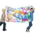 thumbnail image 2 of Fall Guys Bandera impresa con temática, regalo perfecto para fanáticos, amigos y familiares, y adecuada para actividades al aire libre e interiores, decoraciones de fiesta. 60*90CM, 2 of 6