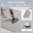 thumbnail image 4 of FEELHOME Bathroom Rug Diamond Pattern Absorbent Non Slip Bath Mat Soft Chenille Quick Dry Machine Washable Bathroom Mat with Rubber Backing Durable Bath Rug for Bathroom Floor 16"x24" Gray, 4 of 7