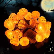 19.5Ft 20LED Halloween String Lights, Holiday Pumpkin Lights-Waterproof Halloween Lights, Battert Operated String Lights for Indoor Outdoor Party Bedroom Home Festival Holiday Christmas Décor