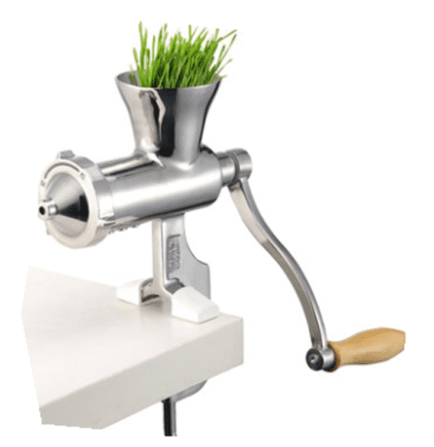 Hand Manual Wheatgrass Juicer Heavy Duty Stainless Steel Leafy Green Juicer DIY Extractor Tool 