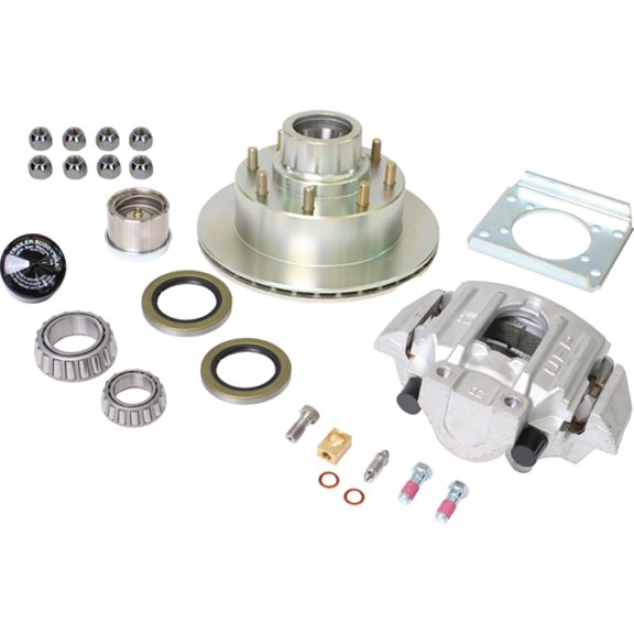 UFP K71-806-05 Zinc  Hub Zinc  Ventilated Rotor And Aluminum Caliper Kit - 7000# Rating