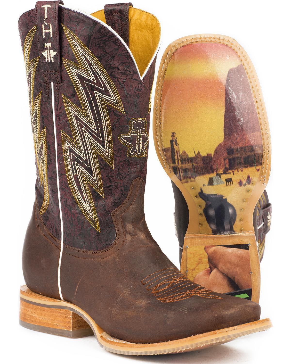 tinhaulshoes tin haul men's gunslinger oily leather cowboy boot