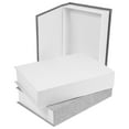 thumbnail image 4 of 3 cajas decorativas de libros de imitación de lino para mesa de centro, manualidades DIY., 4 of 7