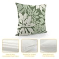 thumbnail image 4 of ERAPDAUR Sage Green Throw Pillow Cover Spring Floral Lumbar Pillow Case Farmhouse Dahlia Pillow Covers Soft  Pillow Cases with Zipper Decorative Modern Flower Cushion Covers 18x18in, 4 of 5