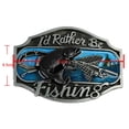 thumbnail image 3 of 4xMen's Classic Golden Fishing Fisherman Hebilla De Cinturón Negra Y Plateada 4 piezas Sunnimix Hebilla del cinturón, 3 of 5