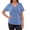 X214 Blue, variant on Womens T Shirts Short Sleeve Crew Neck Solid Post Shoulder Surgery Shirt Full Open Snap Chemo Recovery Adaptive Clothing Loose Fit Breathable Summer Tops Shirts For Women Size S Red
