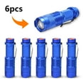 thumbnail image 4 of Decodeary Alloy 600 Lumen Flashlight High-brightness Zoomable Home Use Torch Hiking Climbing Handheld Lights Lighting Blue 1Set, 4 of 6