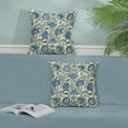 thumbnail image 3 of Boho Navy Blue Pillow Covers 20x20 Inch 2 Pcs Sage Green Vintage Floral Decor Throw Pillows Spring Flower Summer Outdoor Farmhouse Decoration Pillowcase Cushion Cover for Couch Sofa Bed, 3 of 6