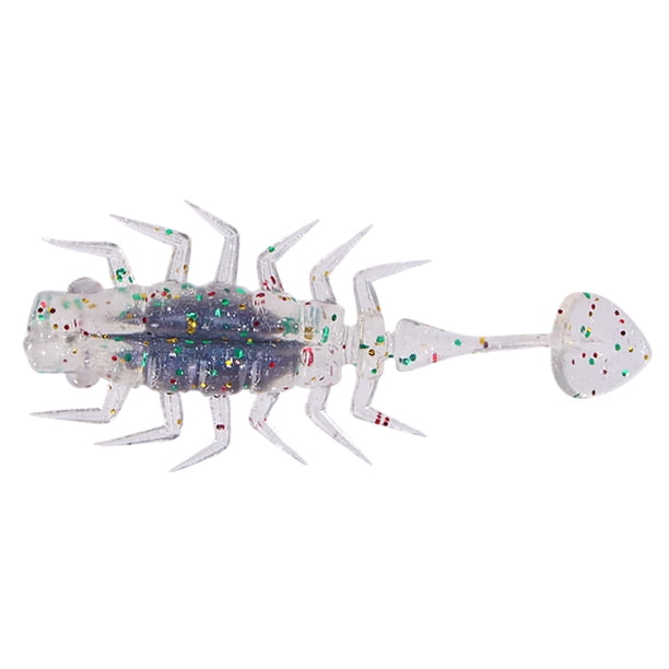 Señuelo suave para pesca con flotador, cebos de baño con cola de paleta de 5cm para pesca de lubina (azul oscuro)