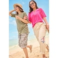 thumbnail image 6 of Woman Within Plus Size Convertible Length Cargo Capri/Bermuda, 6 of 6