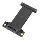 thumbnail image 1 of Câble d'extension PCIE 4.0 X1 double angle droit à 90 degrés pour carte son Wi-Fi 20 cm, 1 of 4