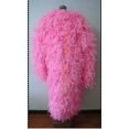 thumbnail image 3 of Disfraz de Cosplay de Donquixote Doflamingo de ONE PIECE, tamaño personalizado, abrigo de plumas rosa para Halloween con gafas, 3 of 5