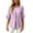 #0216-Purple, variant on Shihyeh Womens Tops Dressy Casual Pleated Scoop Neck 3/4 Sleeve Summer Shirts Office Work Blouses