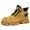 Yellow, variant on SKIUHS High-Top Sneakers, Lace-Up Platform Boots with Thick Rubber Sole, Casual Ankle Shoes