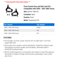 thumbnail image 2 of Front Control Arm and Ball Joint Kit - Compatible with 2004 - 2007 Chevy Trailblazer 2005 2006, 2 of 2