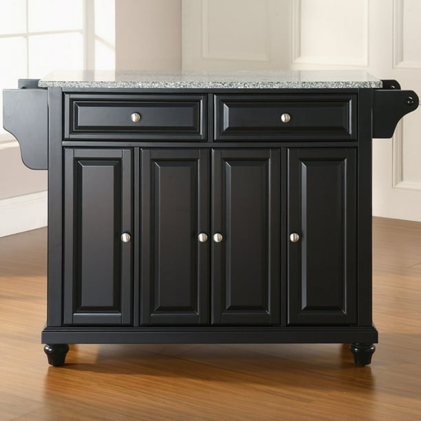 Crosley Furniture Cambridge Solid Granite Top Kitchen Island