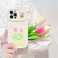 thumbnail image 1 of Funda protectora para lente de cámara con dibujos animados 3D Duck Slide para iPhone 12 13 11 Pro XS Max X XR INS Push Pull a prueba de golpes, 1 of 4