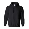 thumbnail image 2 of Gildan Fleece Pullover Hoodie for Men | Heavy Blend Warm Cozy Hooded Sweatshirt for Warmth & Comfort in Black, 8 oz. 50/50 Cotton/Polyester- Size S, 2 of 5