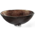 thumbnail image 5 of KRAUS Copper Illusion Glass Vessel Sink in Brown with Pop-Up Drain and Mounting Ring in Chrome, 5 of 6