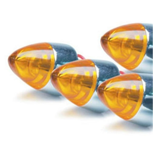 Roadpro RP-7868 License Screw Lgt Amber-4pk